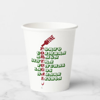 Gobelets En Papier Portugal Tasse de papier à vin