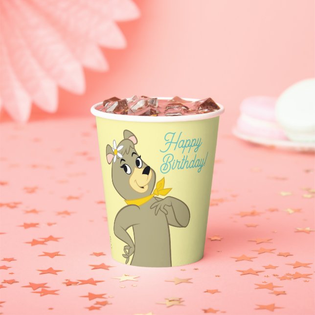 Gobelets En Papier Pose Joueuse de Cindy Bear (Insitu)