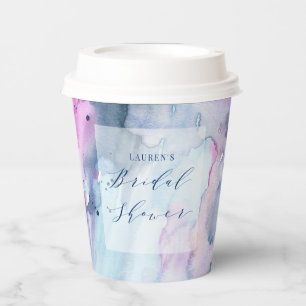 Gobelets en papier pour Baby Shower aquarelle prin