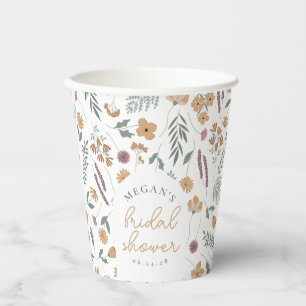 Gobelets en papier pour Baby Shower Wildflower - O