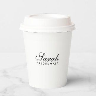 Gobelets en papier pour café Demoiselle d'honneur 