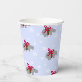 Gobelets en papier pour la fête de Noël de l'hippo