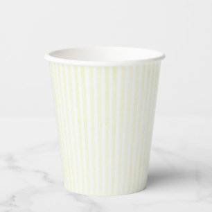 Gobelets en papier pour pique-nique d'été à rayure