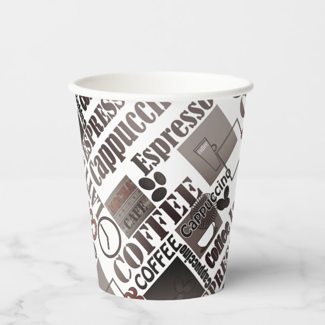 Gobelets En Papier Pousse de café préféré (Recto)