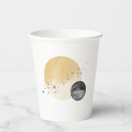 Gobelets En Papier Premier Voyage Gris Autour Du Soleil