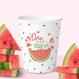 Gobelets En Papier Première pastèque d'un Melon