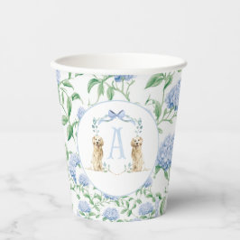 Gobelets En Papier Preppy Southern Blue Boy Baby shower Chien