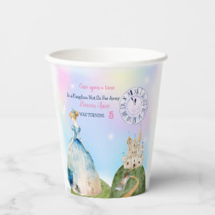 Gobelets En Papier Princess Blue Birthday Kids