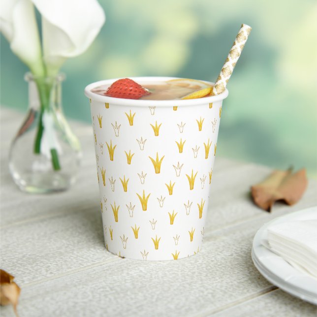 Gobelets En Papier Princess Gold Crown (Insitu)