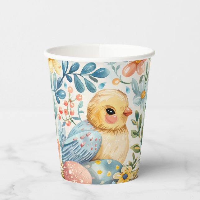 Gobelets En Papier Printemps de Pâques 7 (Gauche)