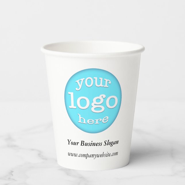 Gobelets En Papier Professionnel du logo d'entreprise d'événements pe (Verso)