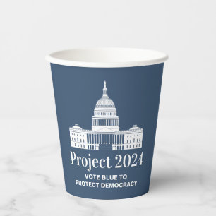 Gobelets En Papier Projet 2024 Vote pour la démocratie
