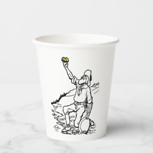 Gobelets En Papier Prospecteur Gold Miner