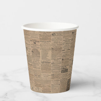 Gobelets En Papier Publicités d'antan, NY 1856