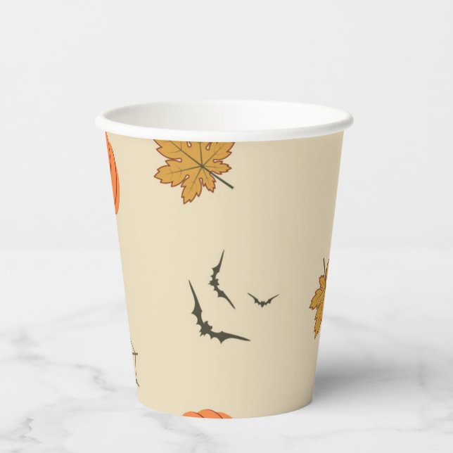 Gobelets En Papier Pumpkin pattern (Recto)