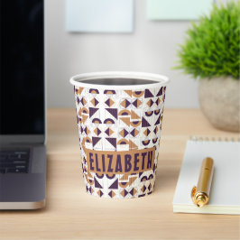 Gobelets En Papier Purple and gold Aesthetic abstract