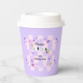 Gobelets En Papier Purple Pop Music Entre Ado Invitation Anniversaire