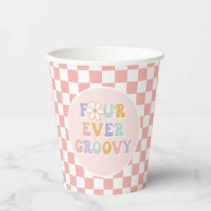 Gobelets En Papier Quatre Jour Super Pink Daisker Checker