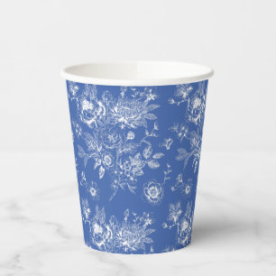 Gobelets En Papier Quelque chose de bleu chinoiserie bleu baby shower