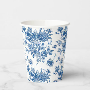 Gobelets En Papier Quelque chose de bleu chinoiserie bleu baby shower