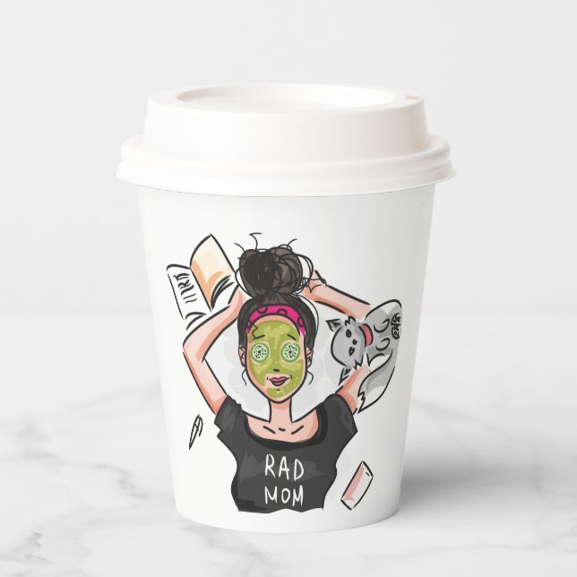 Gobelets En Papier Rad Maman (Recto)