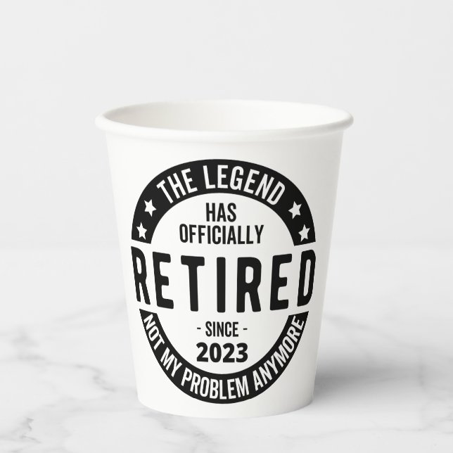 Gobelets En Papier régime de retraite (Recto)