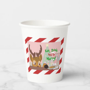 Gobelets En Papier Reindeer Love Cookies Paper Cup