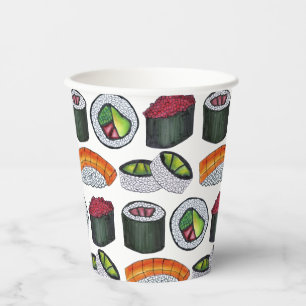 Gobelets En Papier Restaurant japonais de sushi Maki Rolls