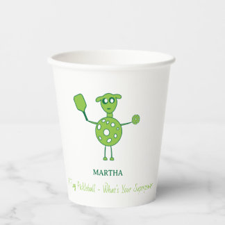 Gobelets En Papier Réussite de Service & Boisson Vert