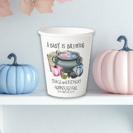 Gobelets En Papier Révéler le genre Le bébé d'Halloween brasse une so