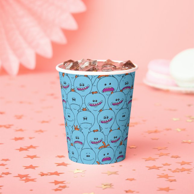 Gobelets En Papier RICK ET MORTY™ | Kirkland M. Meeseeks (Insitu)