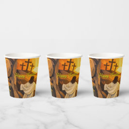 Gobelets En Papier Risen Jesus Empty Tomb 3D Papercut Easter 