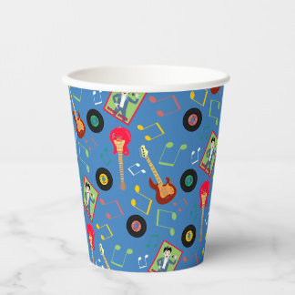 Gobelets En Papier Rock Star Boys Band Anniversaire