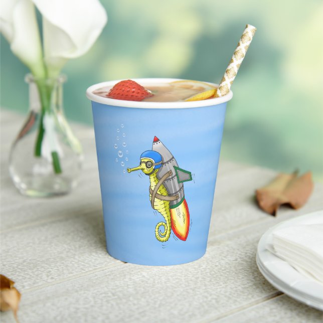 Gobelets En Papier Rocket Seahorse (Insitu)