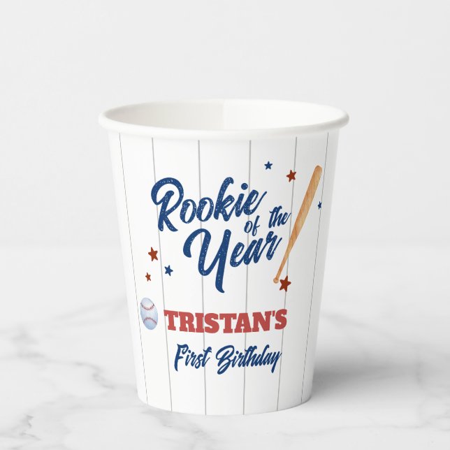 Gobelets En Papier Rookie De L'Année 1er Anniversaire Coupe Papier (Gauche)