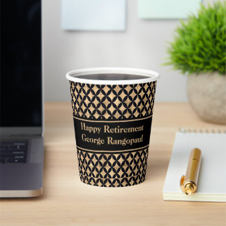 Gobelets En Papier Rose gold diamant art déco géométrique fête