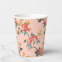 Rose Pâle Floral Chinoise