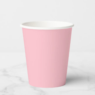 Gobelets En Papier Rose solide et chaud