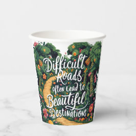 Gobelets En Papier Route et destinations difficiles