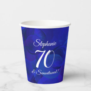 Gobelets En Papier Royal Blue 70 et fête d'anniversaire sensationnel