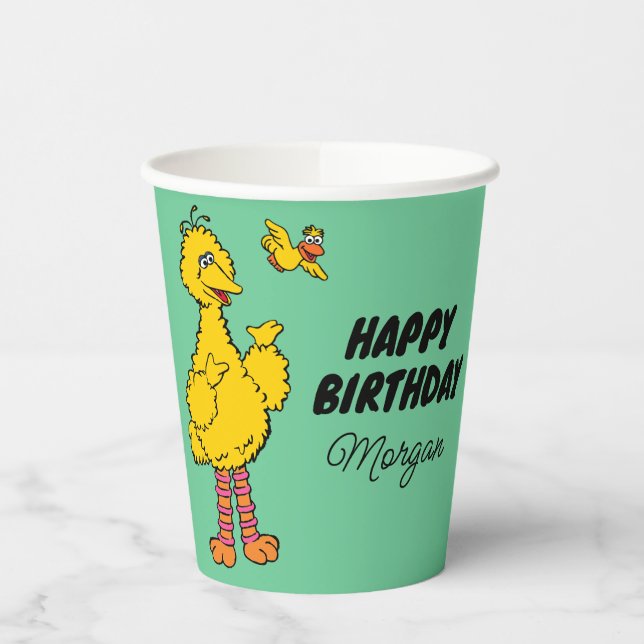 Gobelets En Papier Rue Sésame | Big Bird & Little Bird (Gauche)