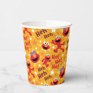 Gobelets En Papier Rue Sésame   Elmo Ha ! Ha ! Ha ! Motif