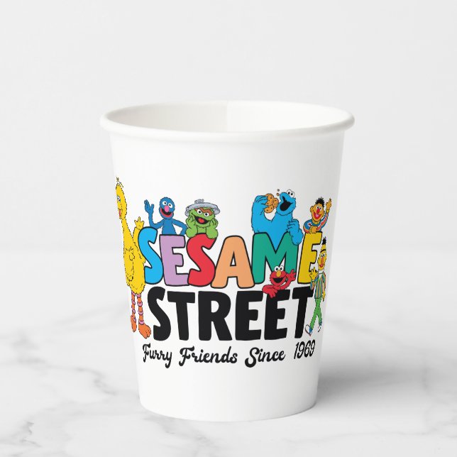 Gobelets En Papier Rue Sésame | Furry Friends depuis 1969 (Gauche)