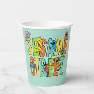 Gobelets En Papier Rue Sésame   Sesame Street Type Pals
