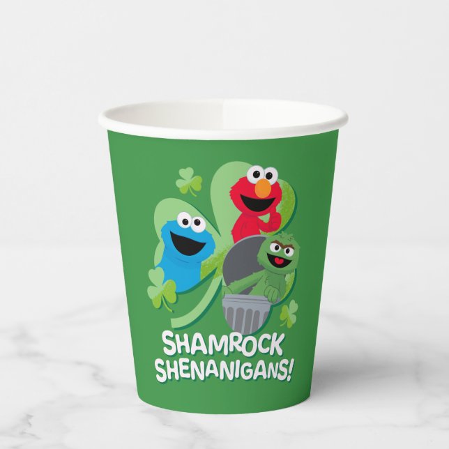 Gobelets En Papier Rue Sésame | Shenanigans shamrocks ! (Gauche)