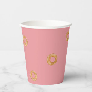 Gobelets En Papier SACS   Petits Bagels Saumon Rose rose