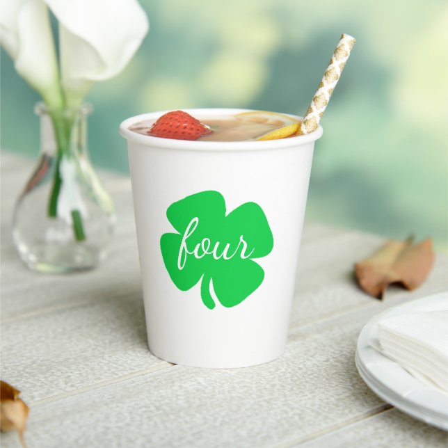 Gobelets En Papier Saint Patrick's Day Anniversaire (Insitu)