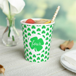 Gobelets En Papier Saint Patrick's Day Anniversaire