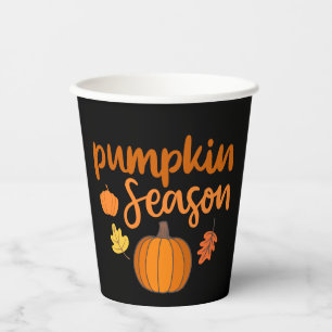 Gobelets En Papier Saison citrouille automne