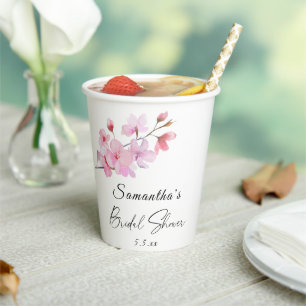 Gobelets En Papier Sakura - Mariage Lancement de mariage